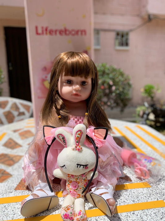 MUÑECA BEBE REBORN 100% SILICONA + ACCES