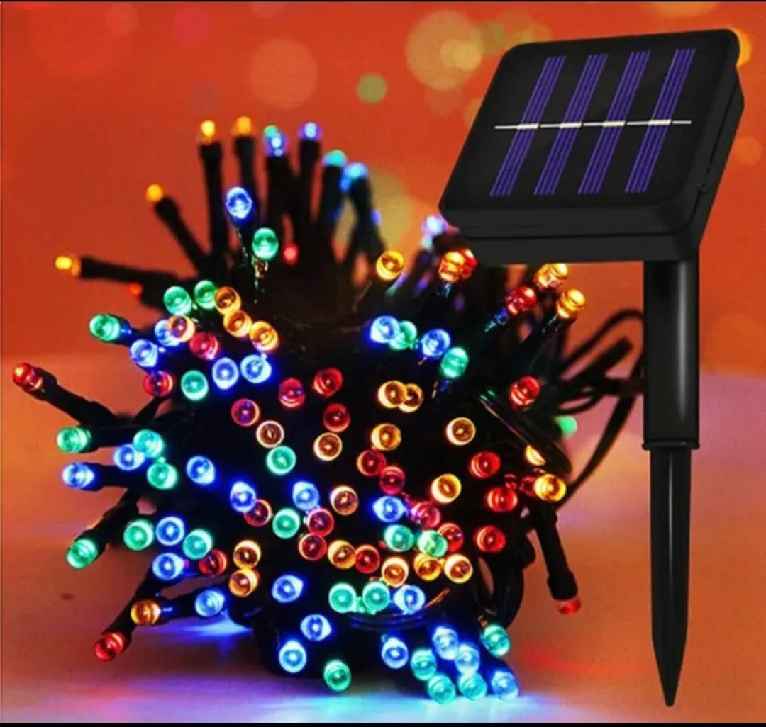 LUCES NAVIDAD CARGADOR SOLAR