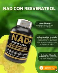 NAD+ Resveratrol pastas con INVIMA x3