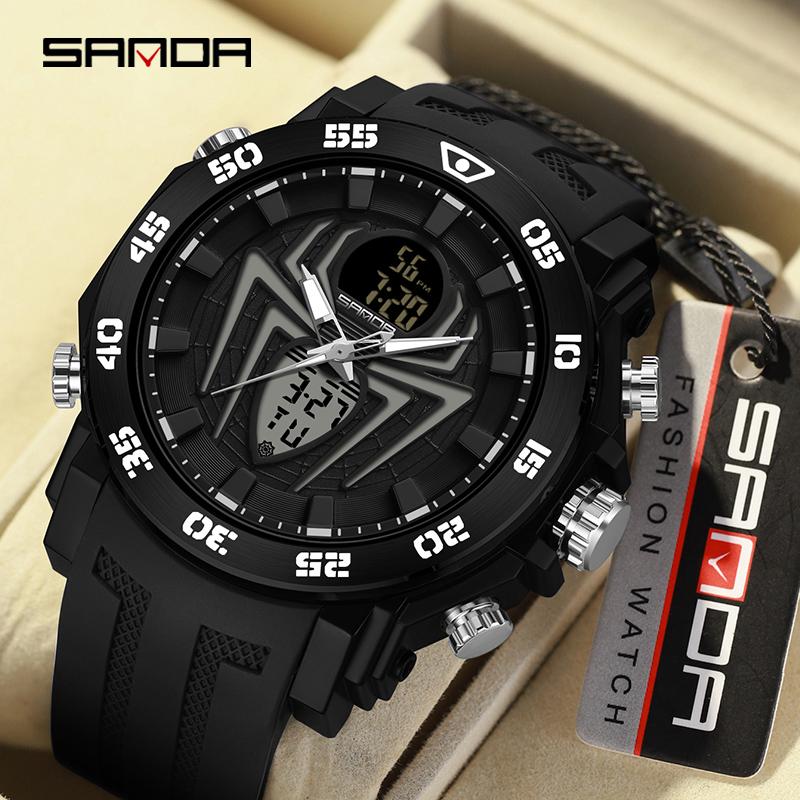 Reloj Sanda 6111 Deportivo Hombre Spider