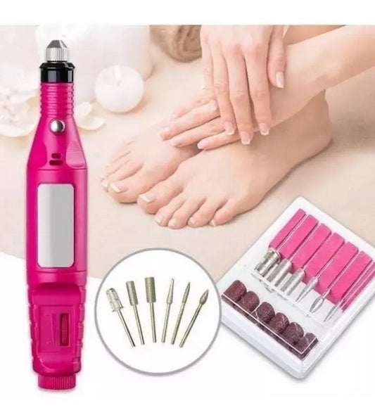 Kit Pulidor De Uñas Eléctrico Removedor